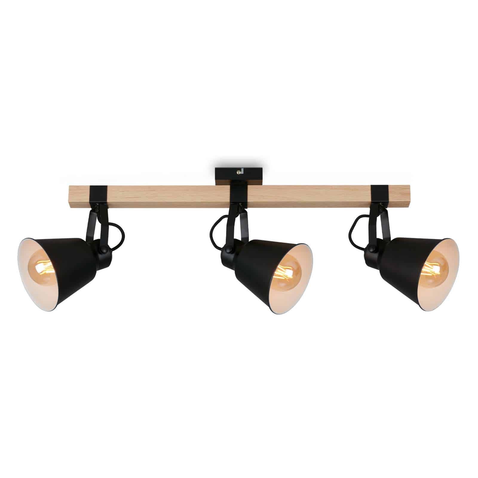 Levně BRILO 2406-035 Bodové svítidlo 68 cm 3x E27 40W černá - BRILO