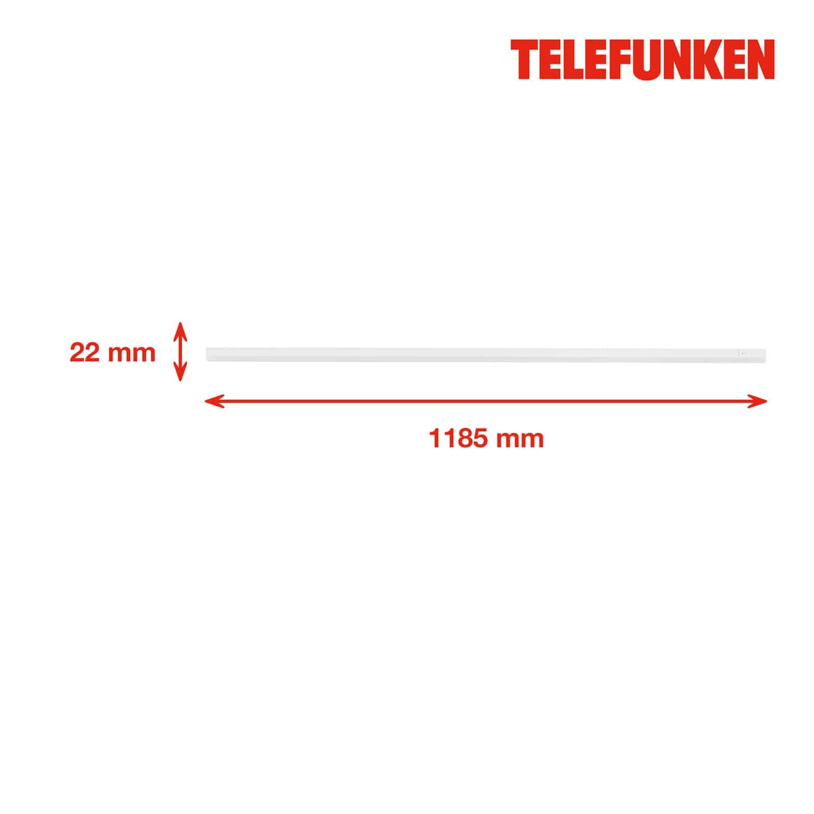 TF 204906TF TELEFUNKEN CCT skříňkové svítidlo, 118,5 cm, 14 W, 1400 lm, bílé - BRILONER (obrázek 7)