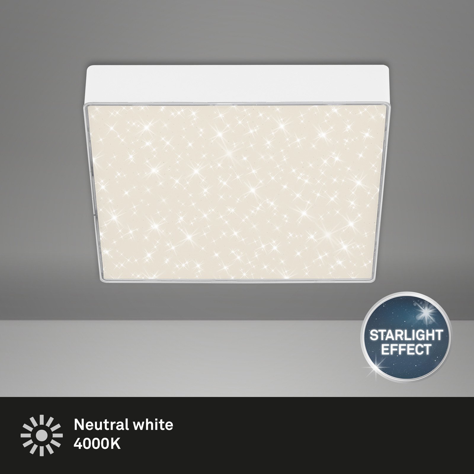BRI 7077-416 LED stropní svítidlo hvězdné nebe, 21,2 cm, 16 W, bílé - BRILONER (obrázek 2)
