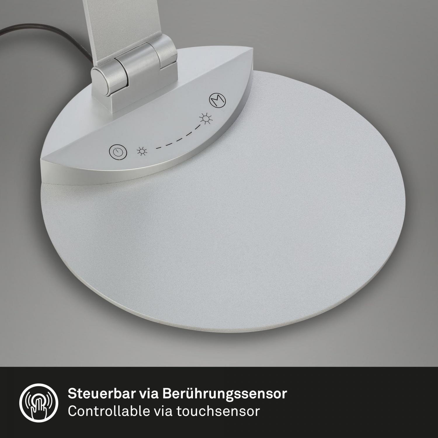 BRILO 7414-014 CCT-LED stolní lampa na psací stůl, 83 cm, 12 W, 680 lm, stříbrná - BRILO (obrázek 7)