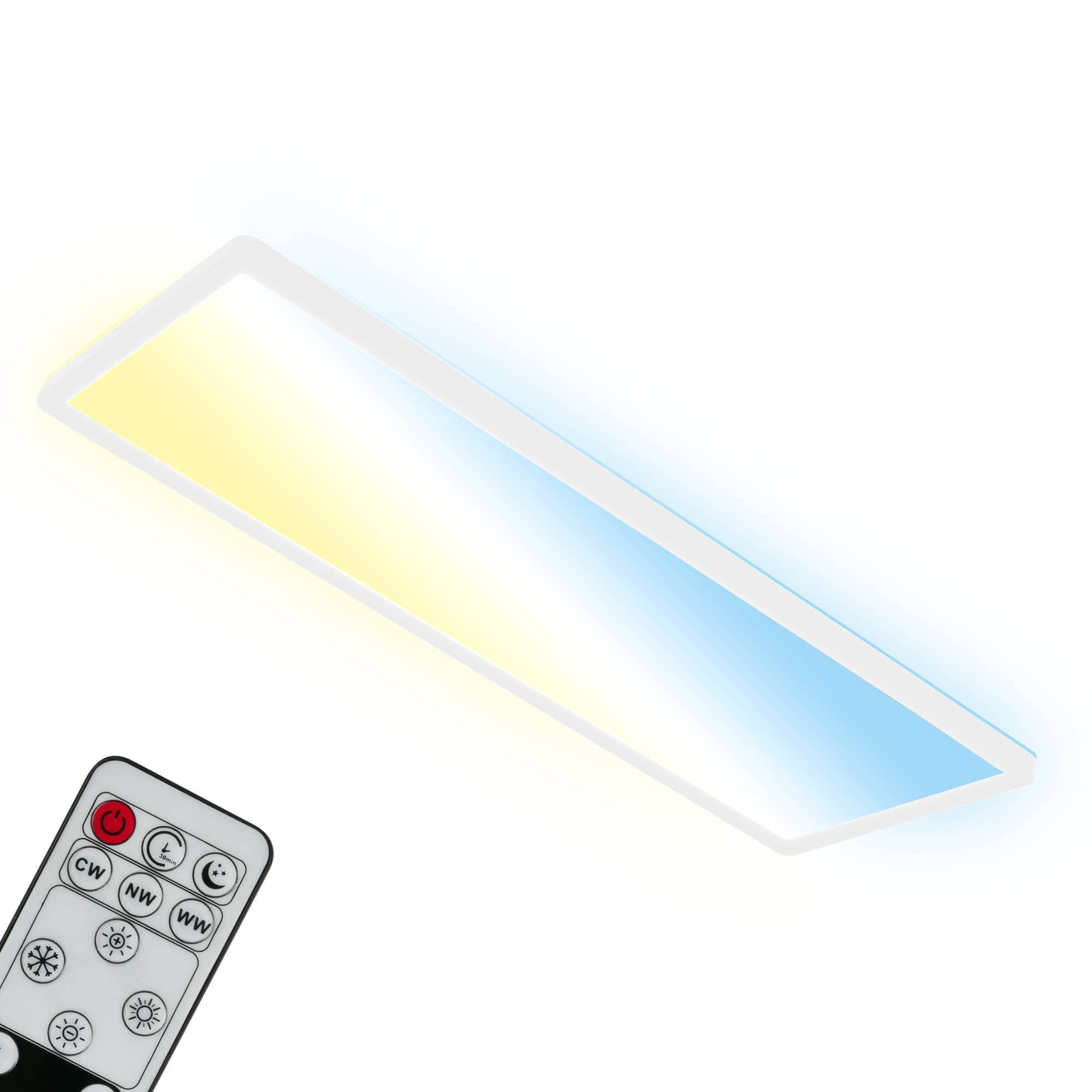 BRILO 7403-016 Ultraploché CCT svítidlo LED panel, 29,3 cm, LED, 23 W, 3000 lm, bílé - BRILO