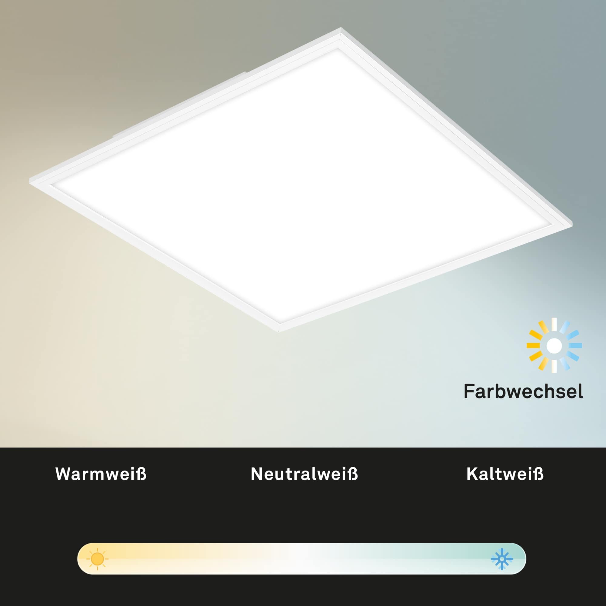 BRILO 7179-016 CCT svítidlo LED panel, 45 cm, 2400 lm, 24 W, bílé - BRILO (obrázek 3)