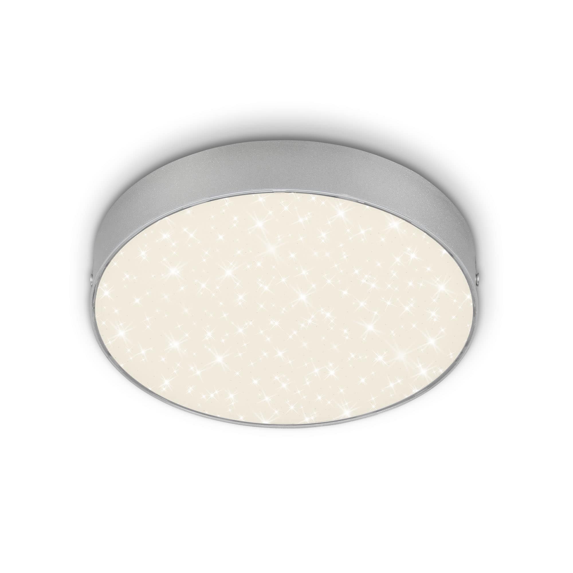 BRI 7073-414 LED stropní svítidlo hvězdné nebe, pr. 21,2 cm, 16 W, stříbrná - BRILONER