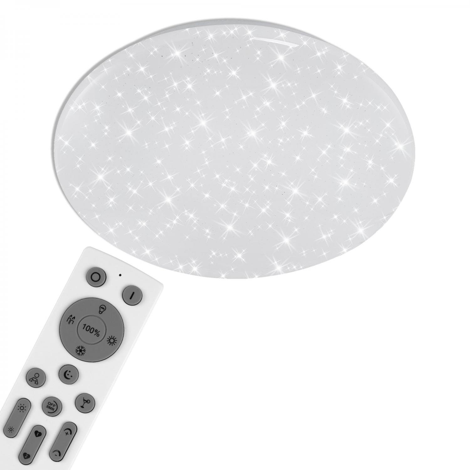 Levně BRILO 3400-016 SMART LED stropní svítidlo, noční světlo, stmívatelné - BRILO