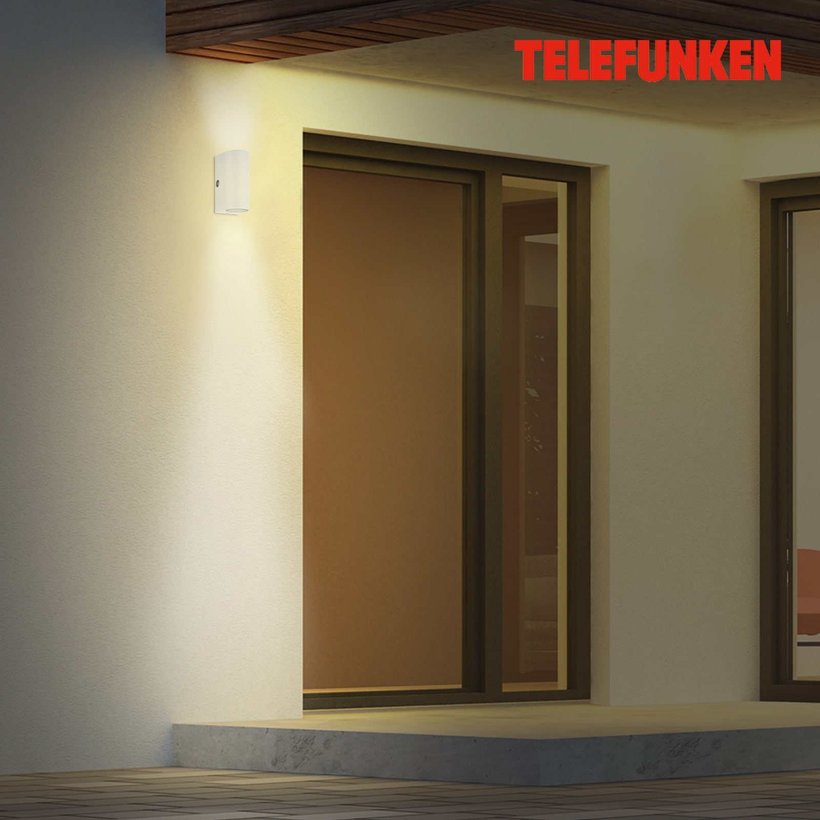 TF 307106TF TELEFUNKEN LED venkovní nástěnné svítidlo s čidlem, 15,1 cm, 10 W, bílé - BRILONER (obrázek 4)