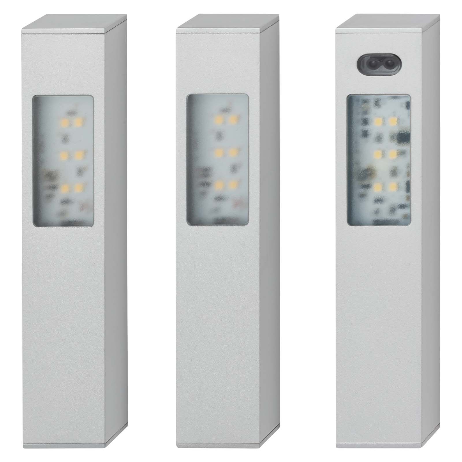 TF 203609TF TELEFUNKEN 3ks sada senzor nábytkové skříňkové svítidlo, 16 cm, 2,5 W, 180 lm, hliník - BRILONER