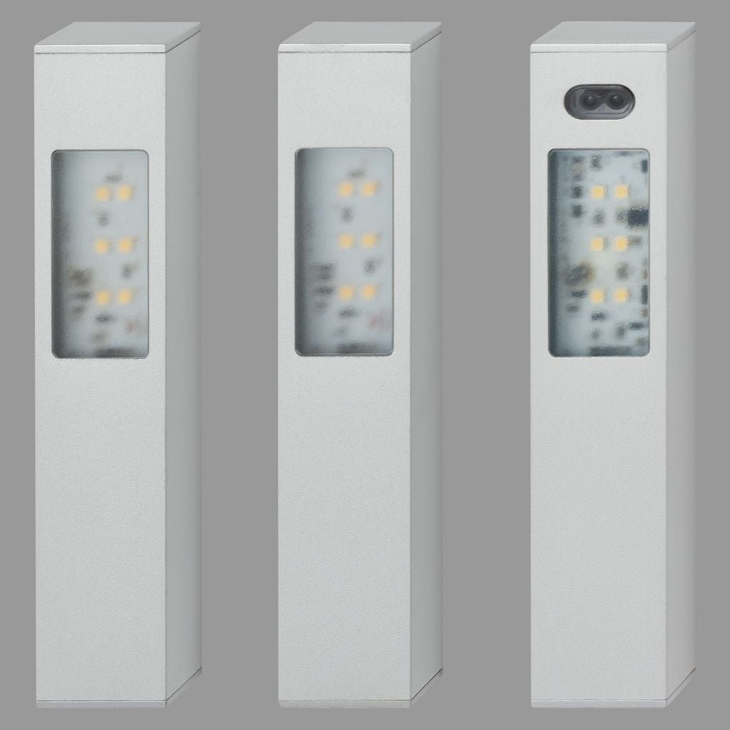 TF 203609TF TELEFUNKEN 3ks sada senzor nábytkové skříňkové svítidlo, 16 cm, 2,5 W, 180 lm, hliník - BRILONER