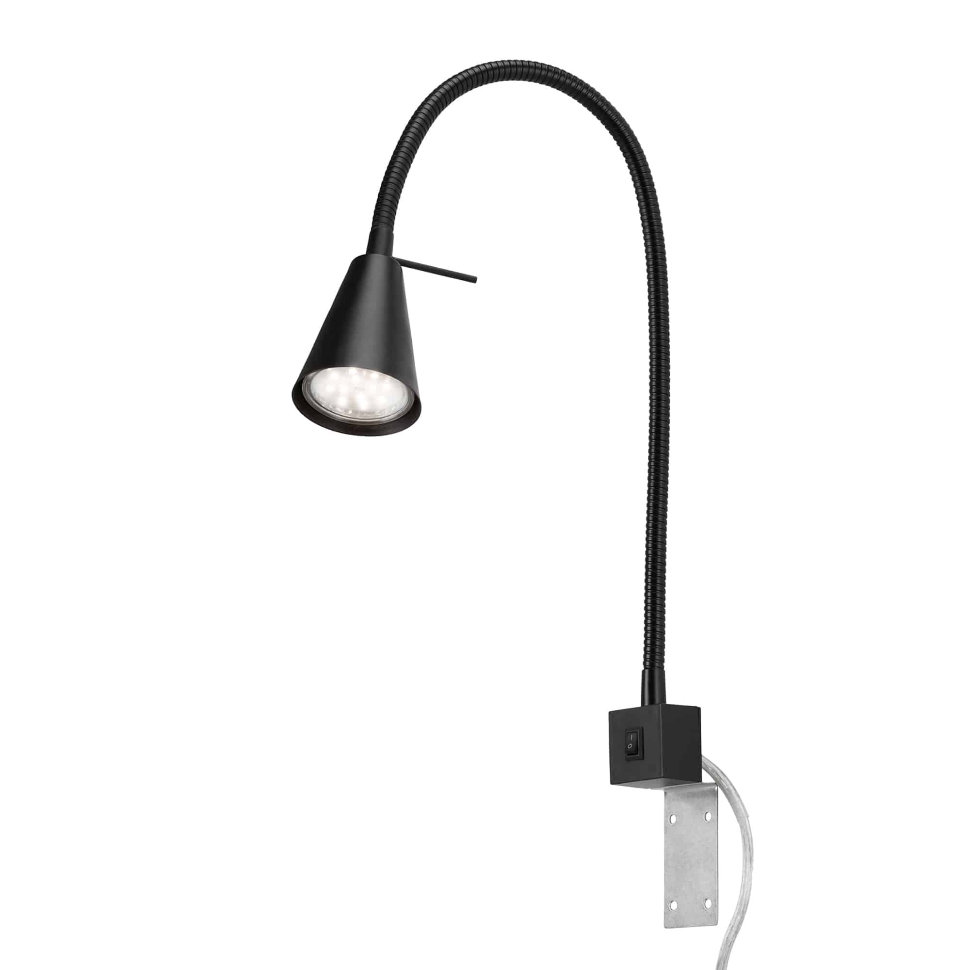 BRI 2080-015 Flexibilní nástěnné svítidlo 40,3 cm 1xGU10 5W 400lm černá - BRILONER