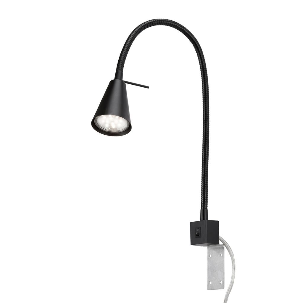 BRI 2080-015 Flexibilní nástěnné svítidlo 40,3 cm 1xGU10 5W 400lm černá - BRILONER