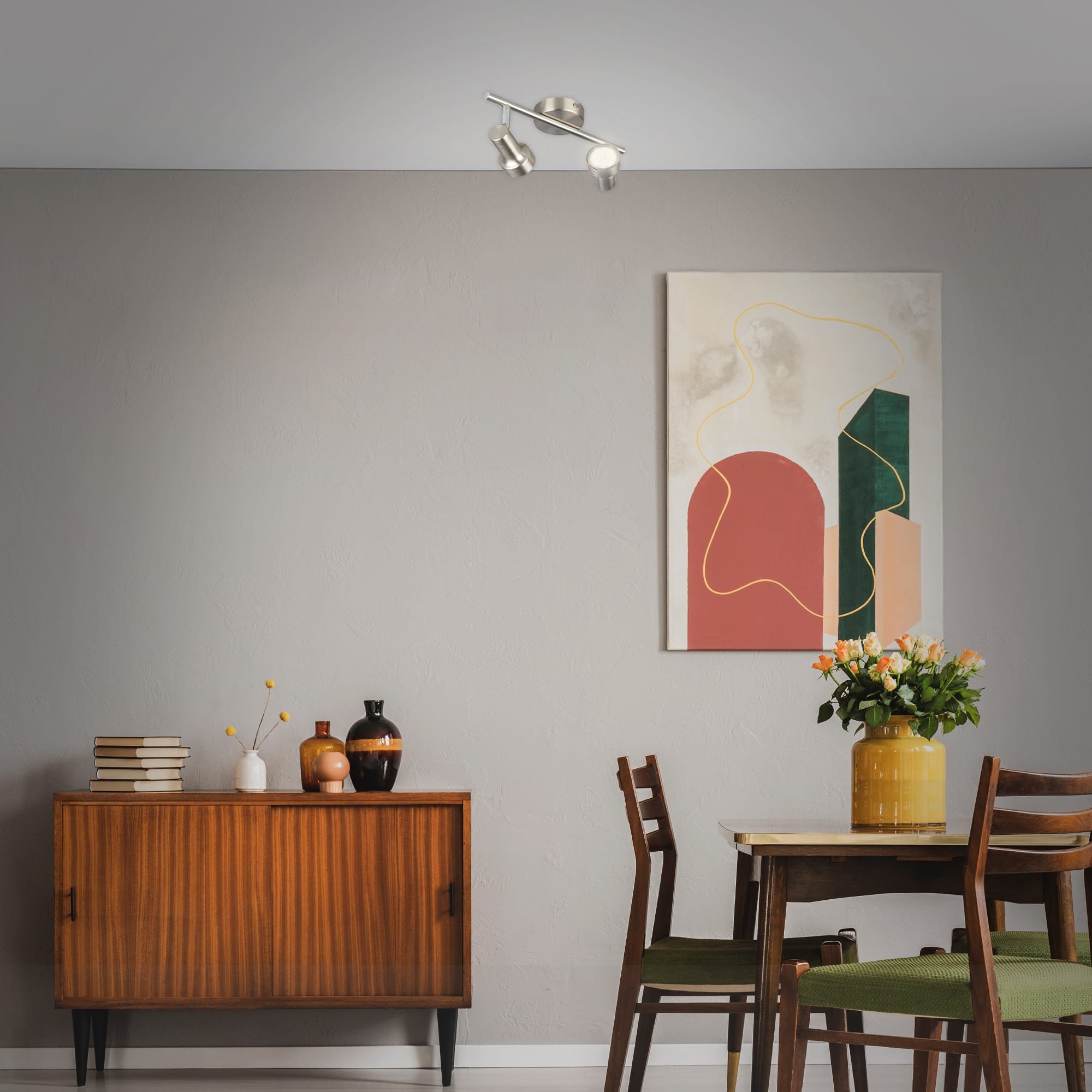 BRI 2843-022 Bodové svítidlo 27,5 cm 2xGU10 500lm 6W matný nikl - BRILONER (obrázek 4)