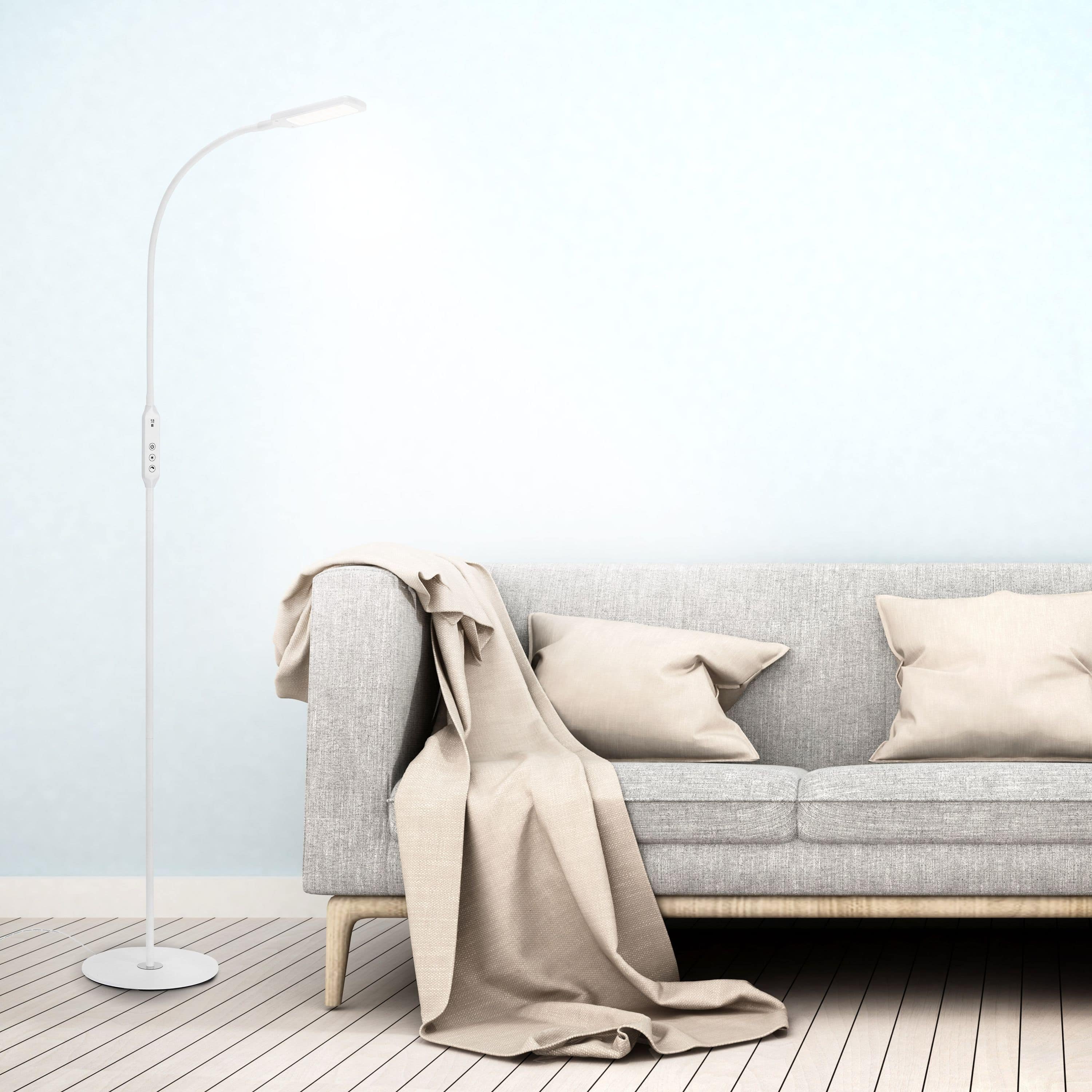 BRILO 1296-016 LED CCT stojací svítidlo s dotykovým vypínačem pr. 24 cm 7W 700lm bílé - BRILO (obrázek 6)