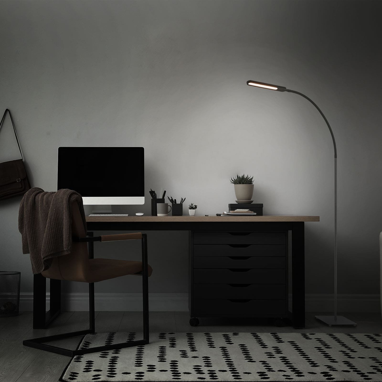 BRILO 1389-015 LED CCT stojací svítidlo s dotykovým vypínačem 183 cm 8W 600lm černá - BRILO (obrázek 6)