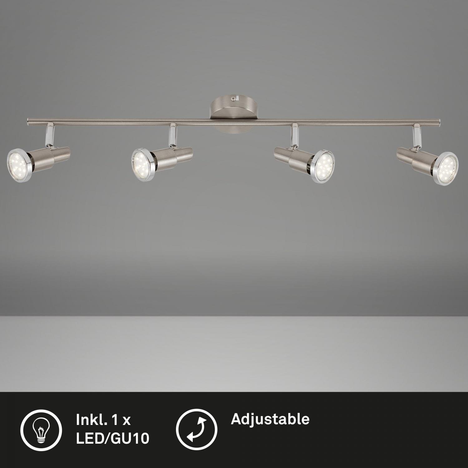BRILO 2991-042B Bodové svítidlo 67,5 cm 4xGU10 3W 250lm matný nikl - BRILO (obrázek 4)