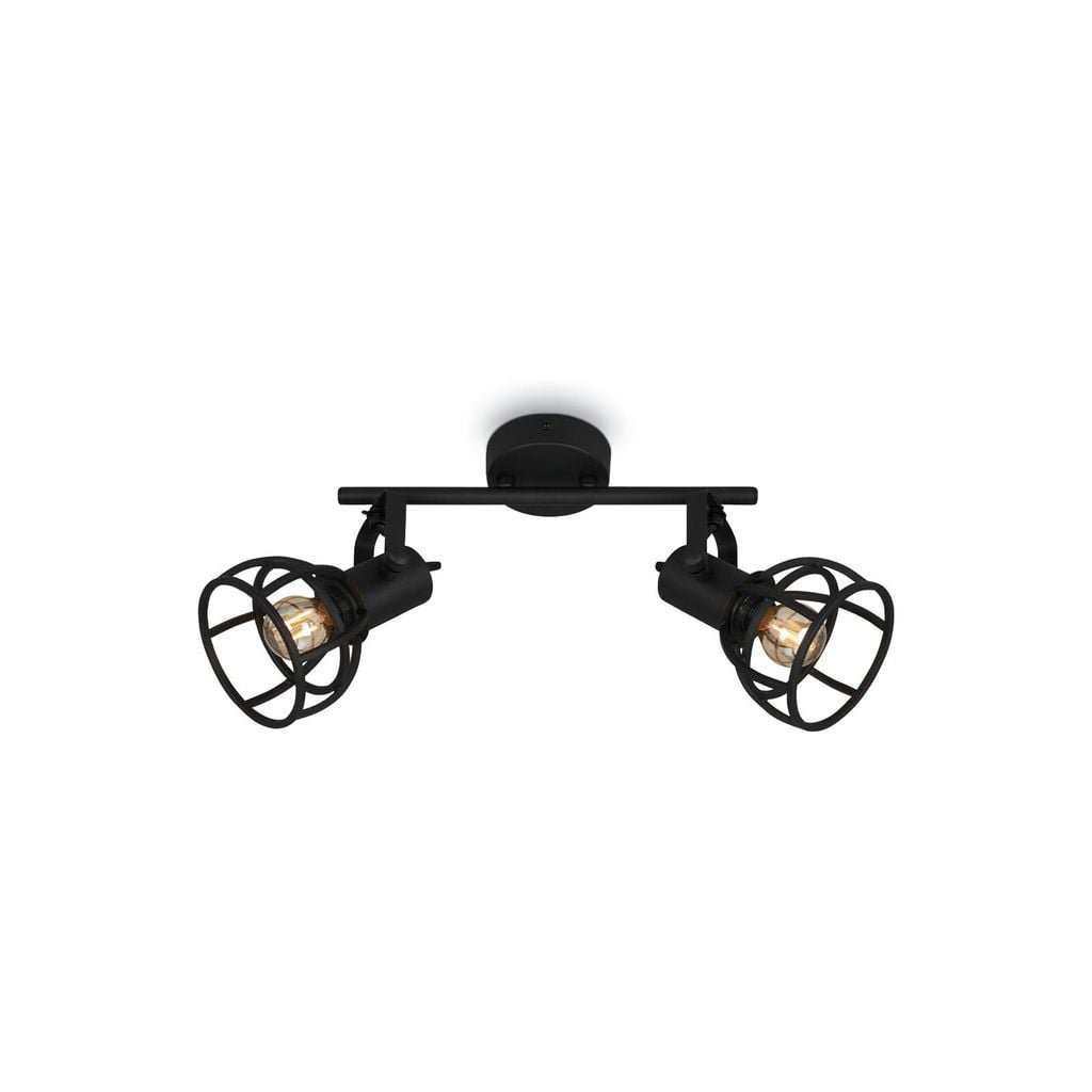 BRILO 2669-025 Bodové svítidlo 30 cm 2x E14 25W černá - BRILO