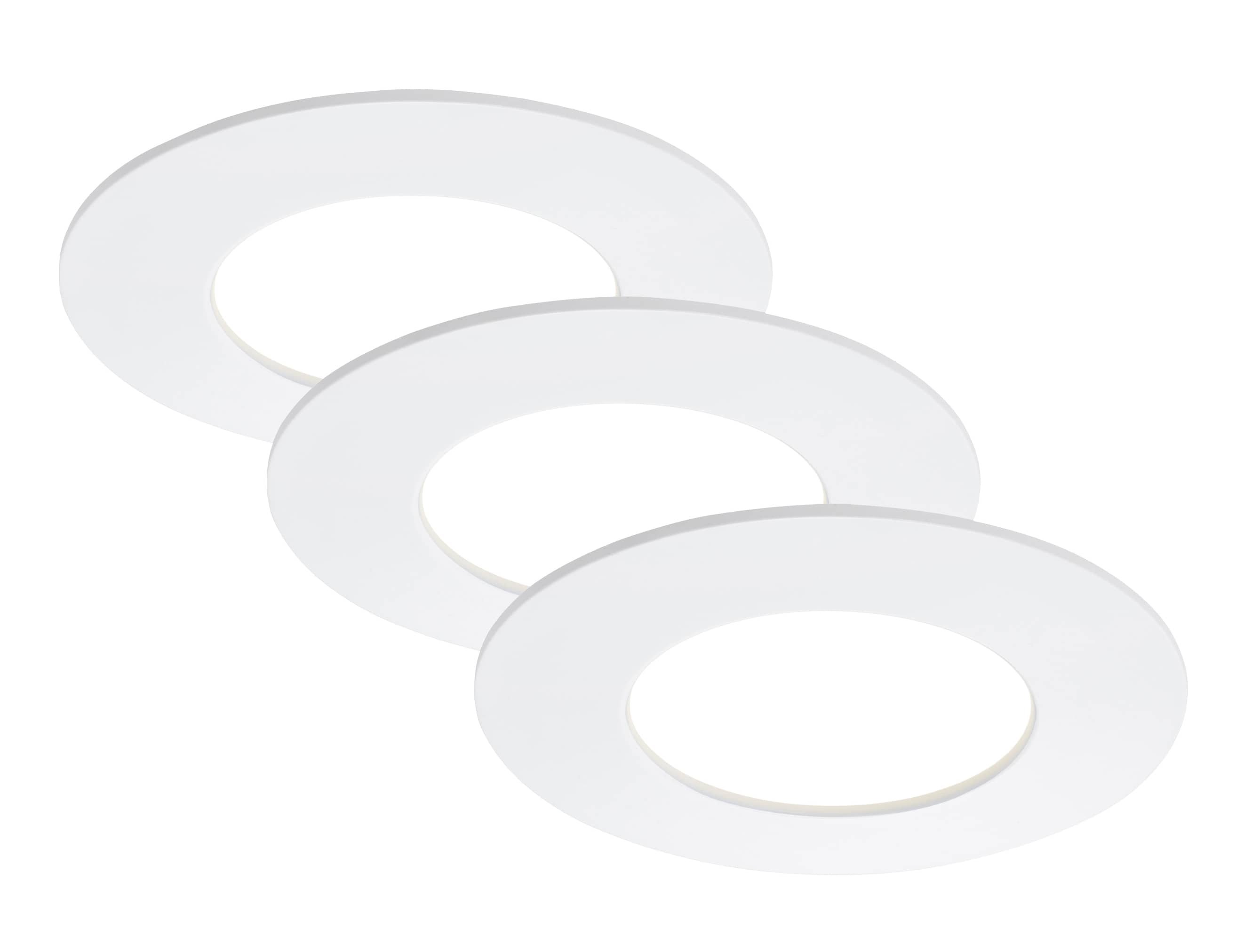 Levně BRI 7103-436 3ks sada LED vestavné svítidlo, pr. 8,5 cm, 5 W, bílé - BRILONER