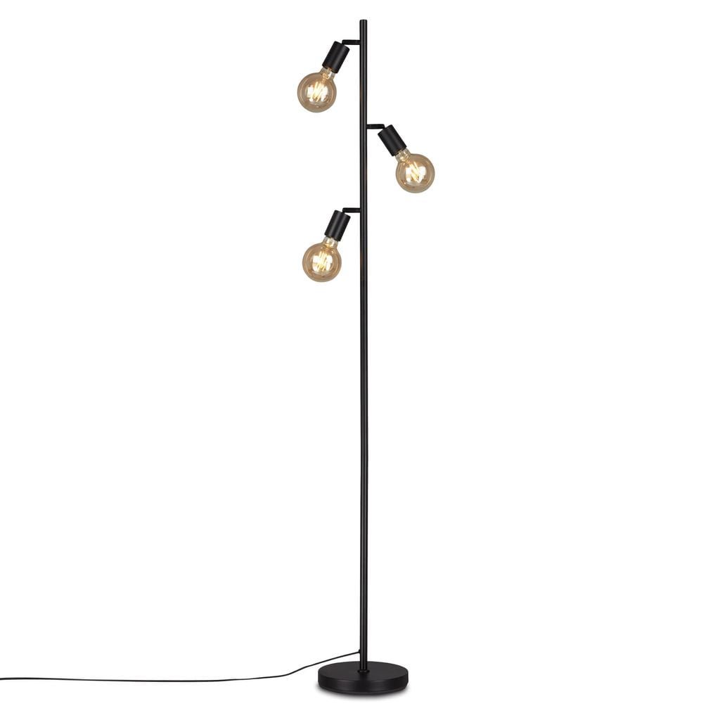 BRILO 1387035 Stojací svítidlo pr. 22 cm 3x E27 10W černá (starý kód: BRILO 1387-035) - BRILO