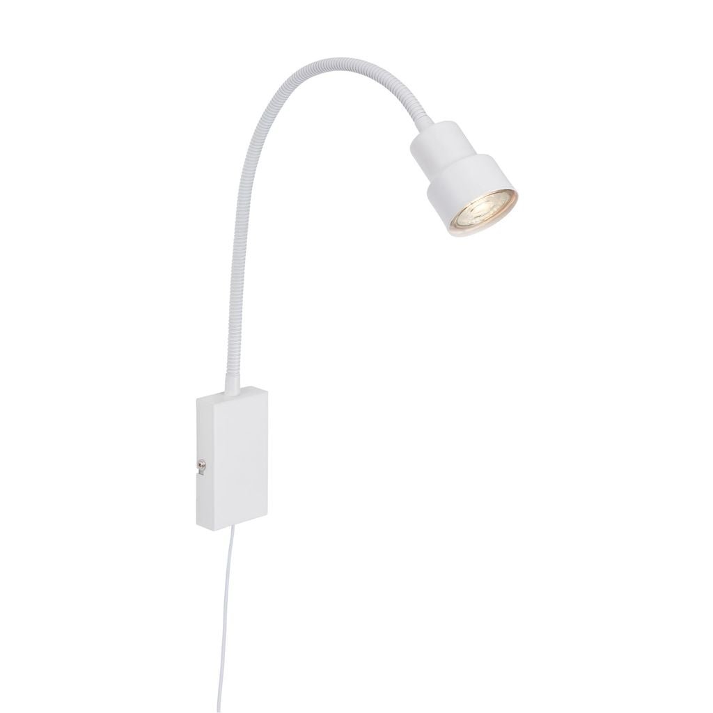 BRI 2085-016 Svítidlo k posteli s dotykovým vypínačem 69 cm 1xGU10 5W 400lm bílé - BRILONER