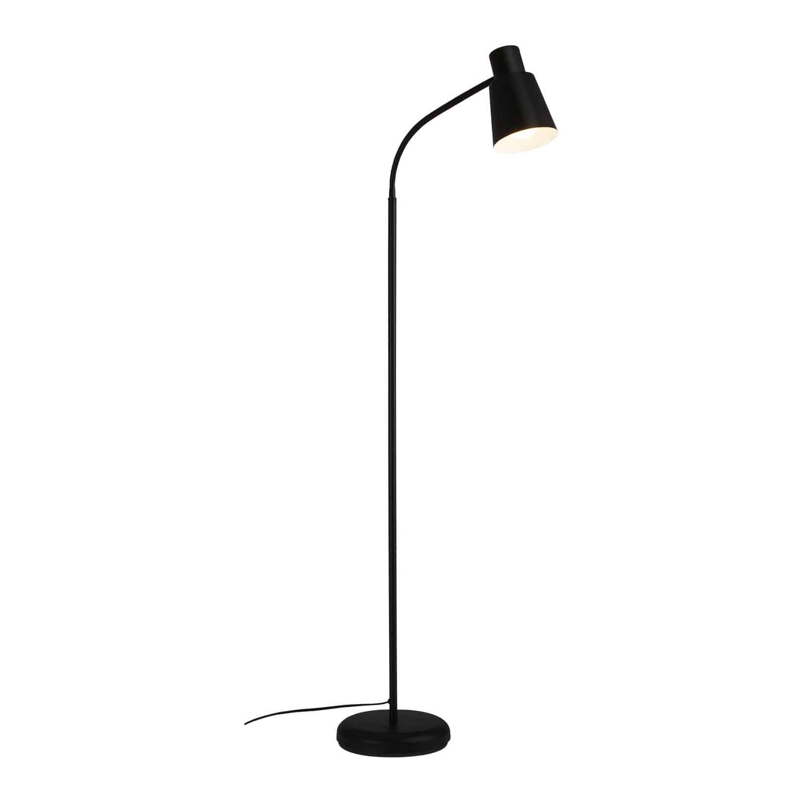 BRILO 1474015 Stojací svítidlo, 128 cm, 1x E27, max. 10W, černá - BRILO
