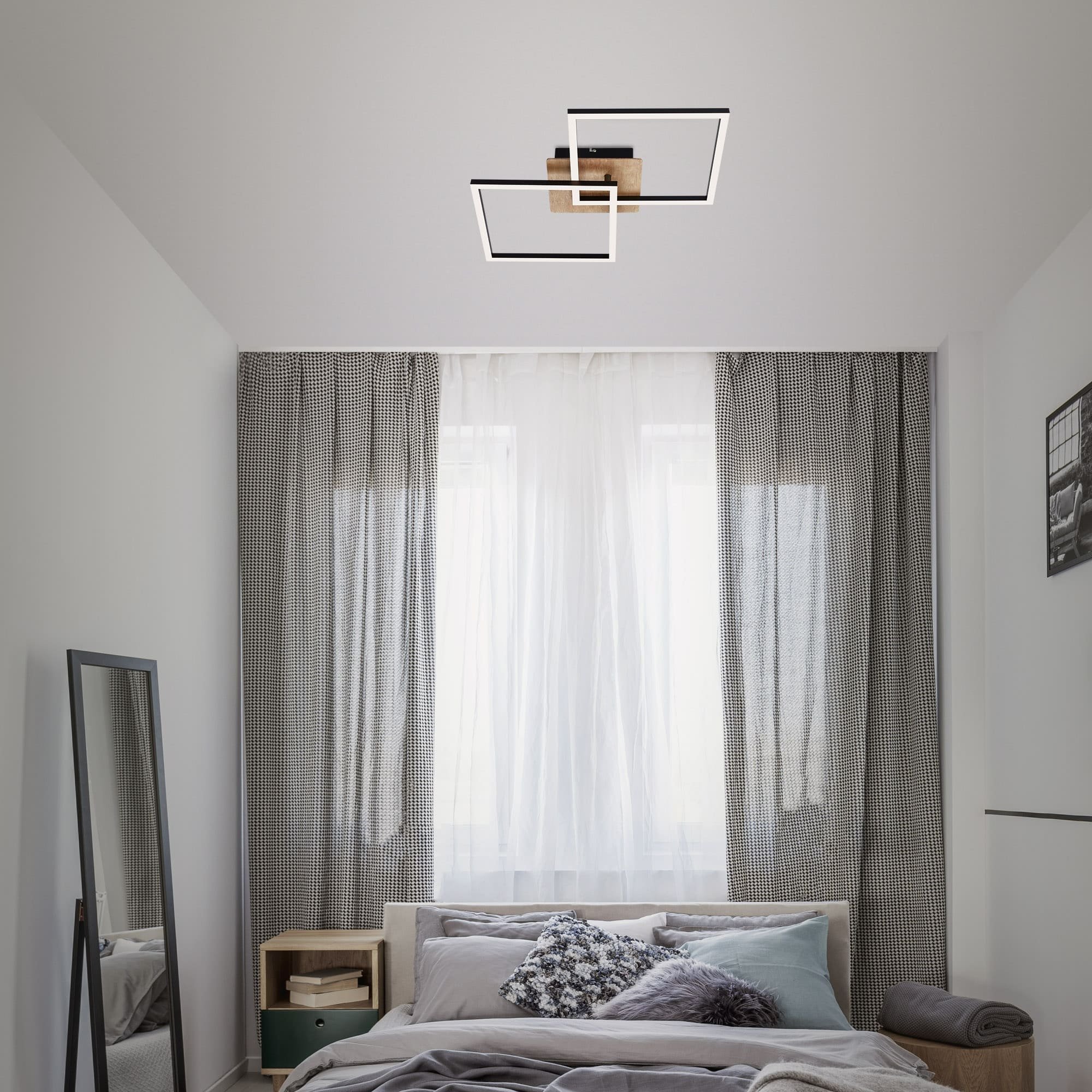 BRILO 3210-014 LED stropní svítidlo, 62 cm, 24 W, černá - BRILO (obrázek 8)