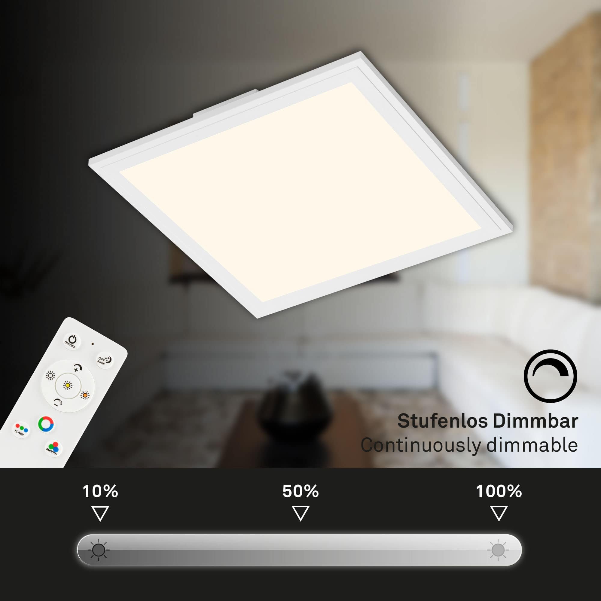 BRILO 7151-016 RGB svítidlo LED panel, 29,5 cm, 1800 lm, bílé - BRILO (obrázek 3)