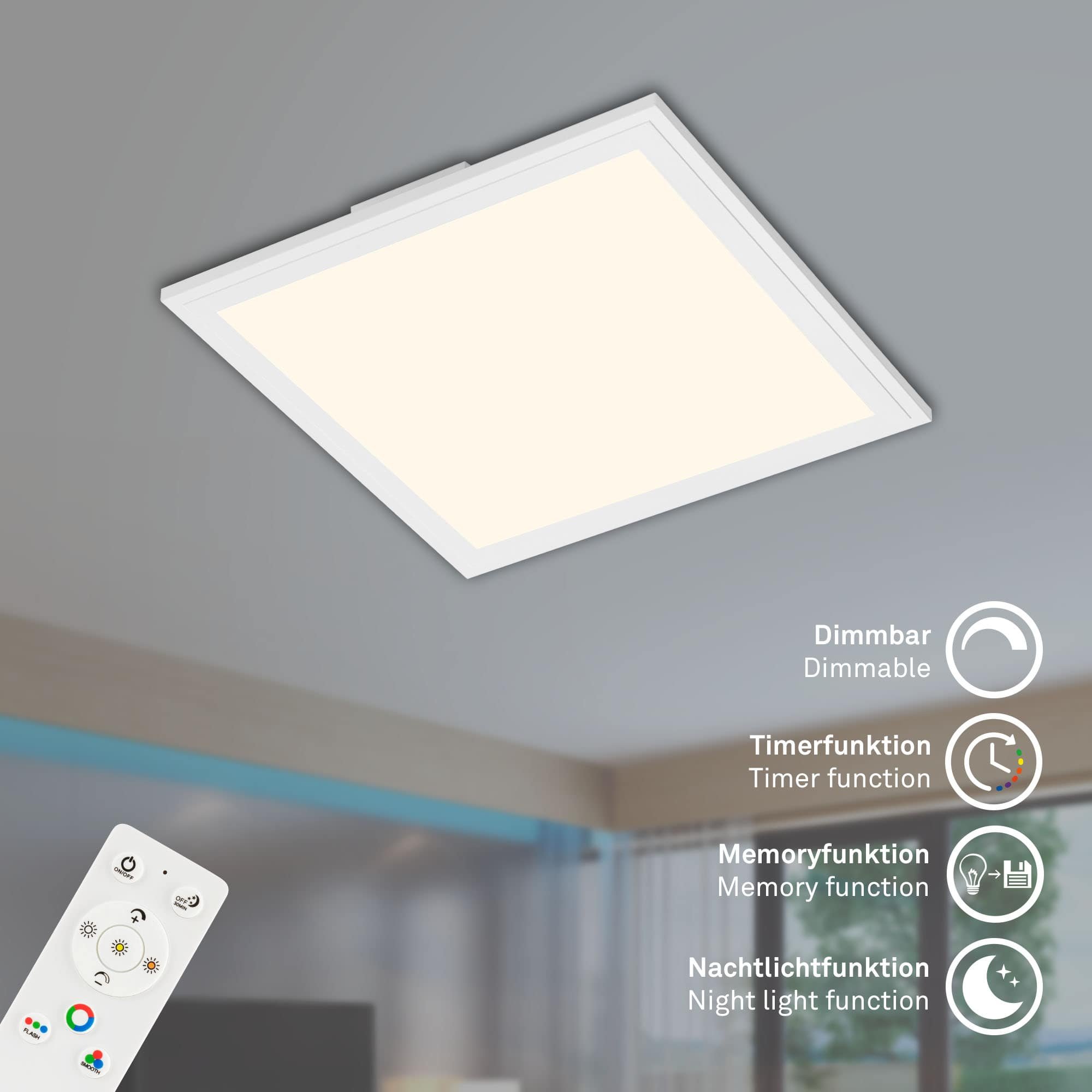 BRILO 7151-016 RGB svítidlo LED panel, 29,5 cm, 1800 lm, bílé - BRILO (obrázek 4)