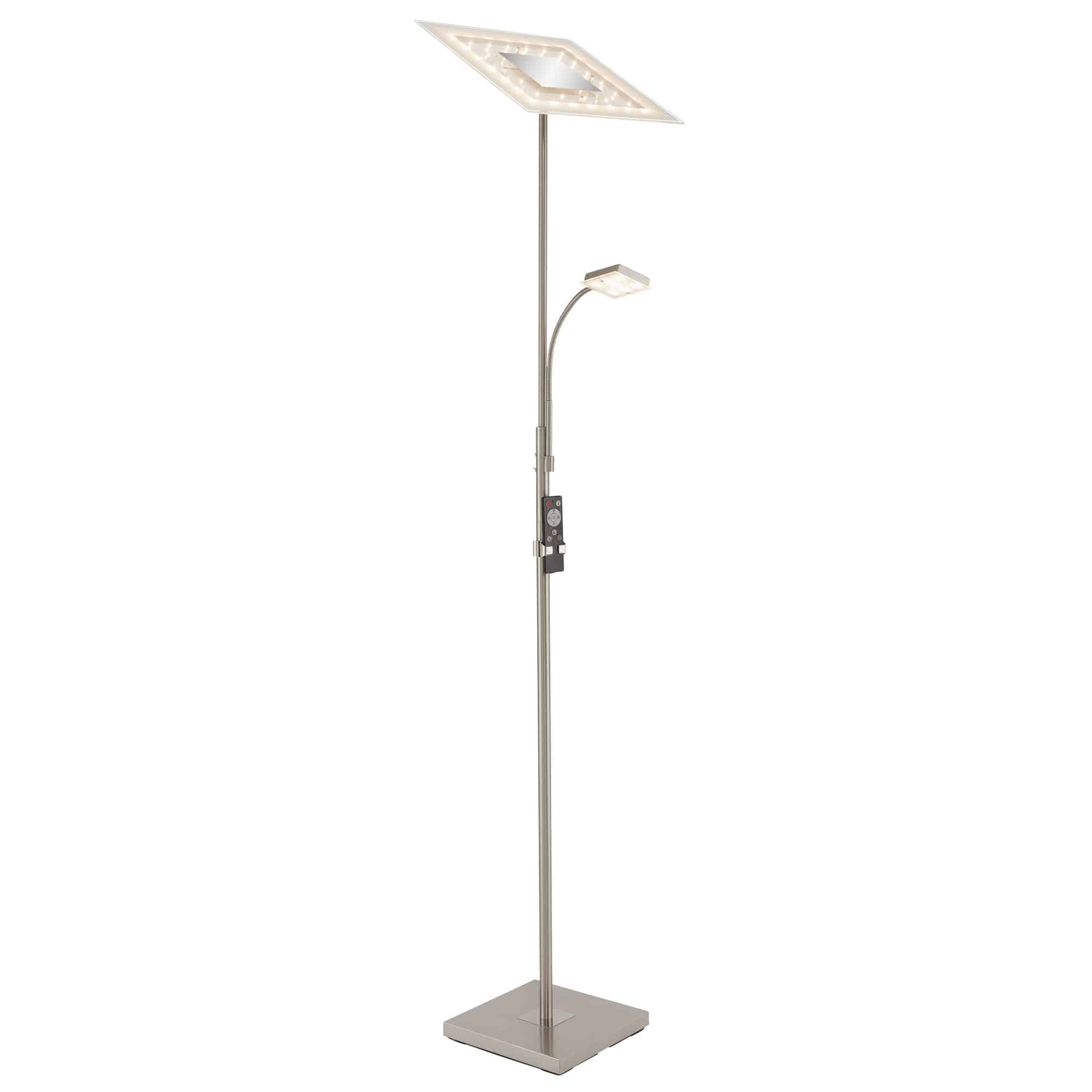 Levně BRILO 1341-022 LED nepřímé osvětlení se čtecí lampou, noční světlo, časovač, vypínač, stmívatelné - BRILO