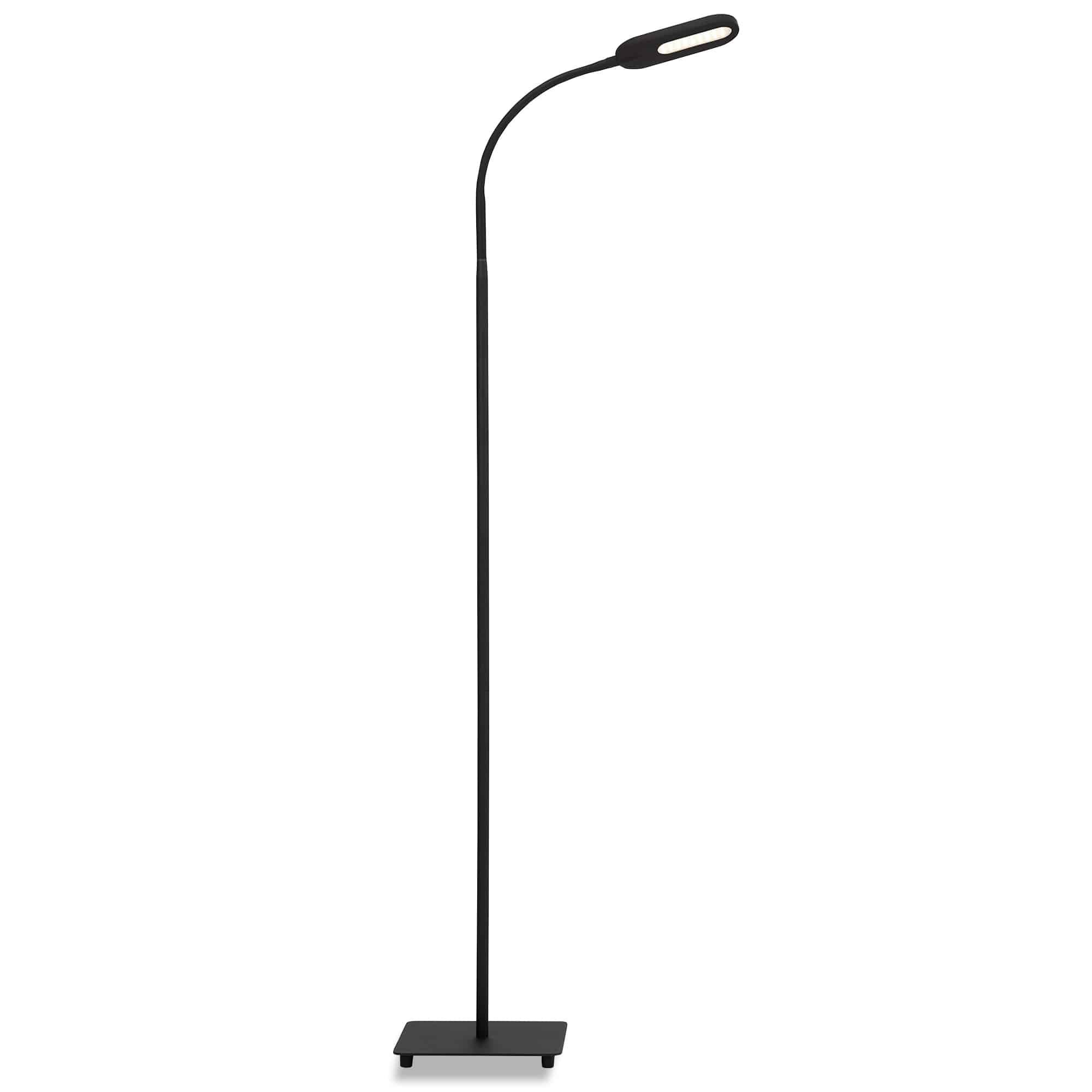 BRILO 1297-015 AKCE - LED CCT stojací svítidlo s dotykovým vypínačem 128 cm 6,6W 600lm černá - BRILO