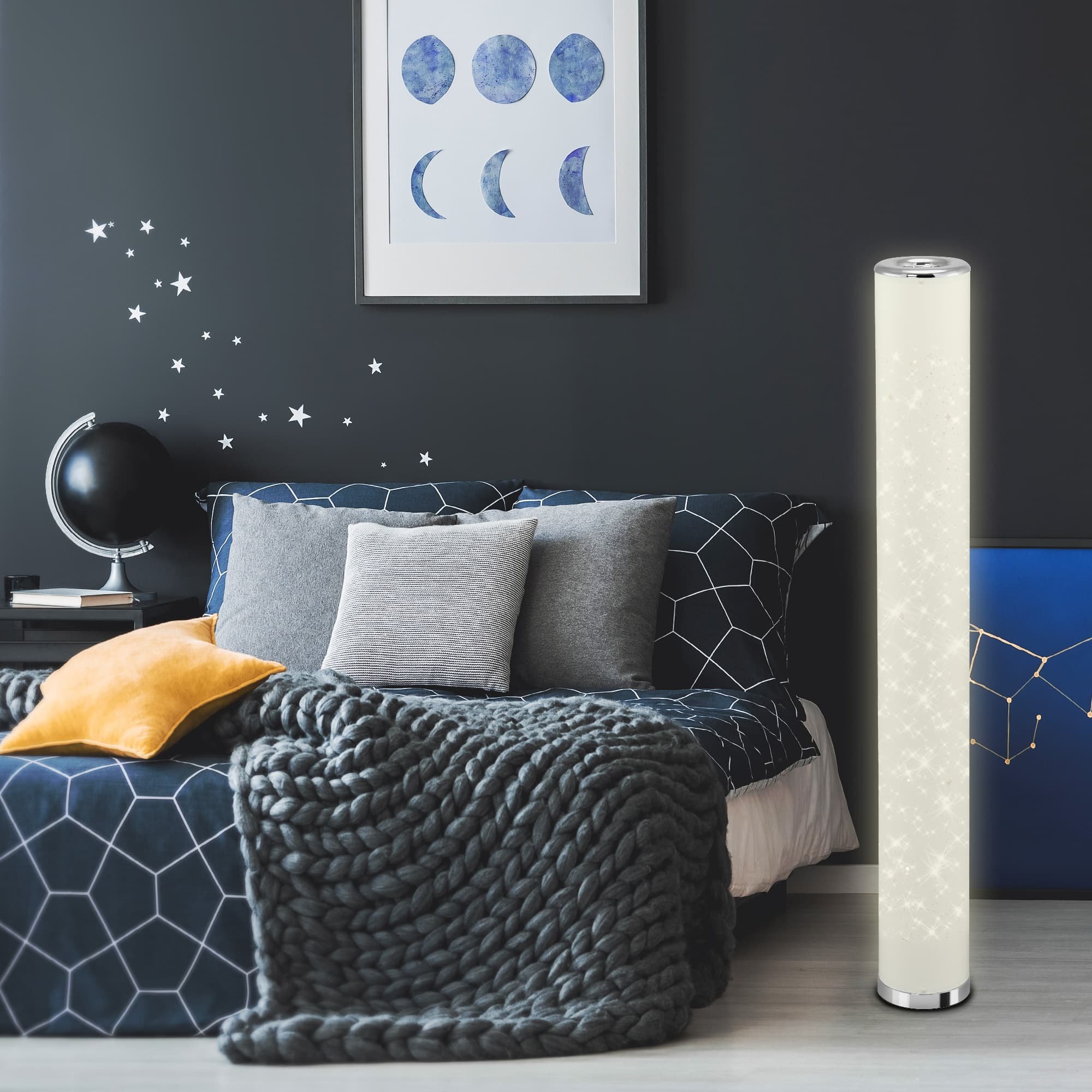 BRILO 1378-016 LED stojací svítidlo pr. 13 cm 10W 1050lm bílé - BRILO (obrázek 4)