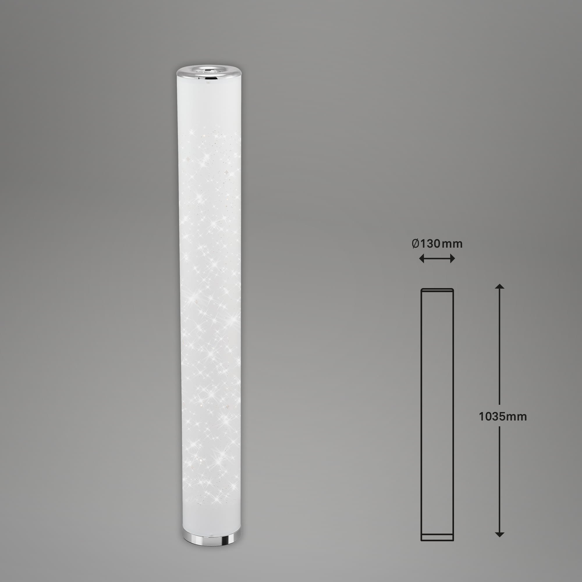 BRILO 1378-016 LED stojací svítidlo pr. 13 cm 10W 1050lm bílé - BRILO (obrázek 6)