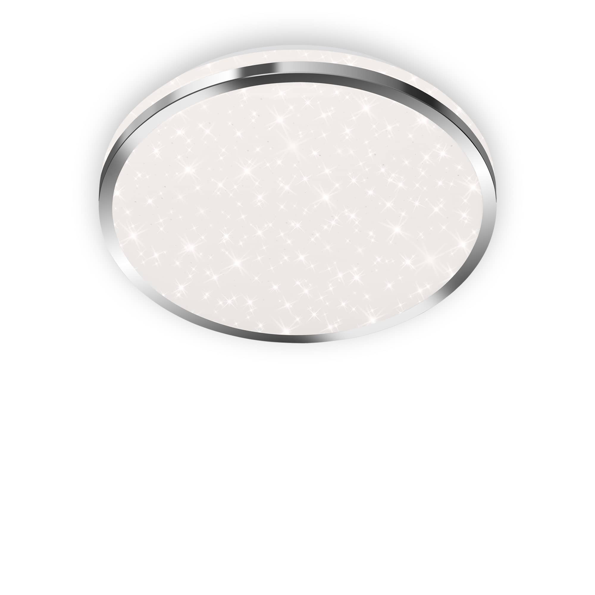 BRI 3403-018 LED stropní svítidlo hvězdné nebe, pr. 28 cm, 12 W, chrom - BRILONER