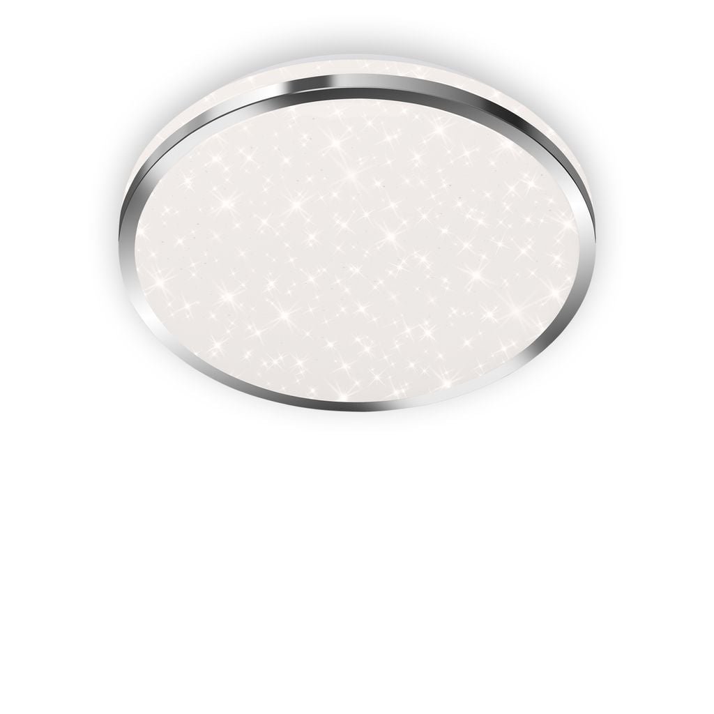 BRI 3403018 LED stropní svítidlo hvězdné nebe, pr. 28 cm, 12 W, chrom (starý kód: BRI 3403-018) - BRILONER