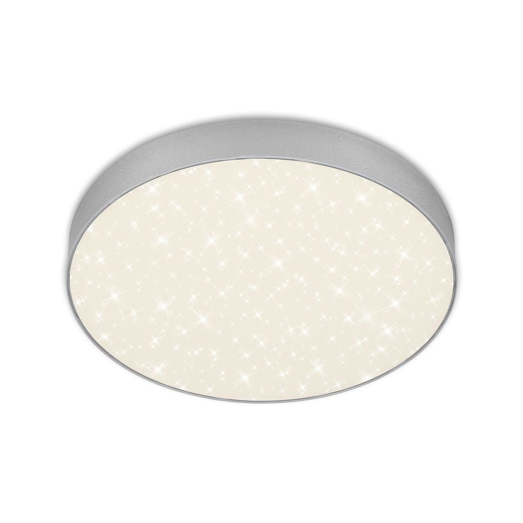 BRI 7074414 LED stropní svítidlo hvězdné nebe, pr. 28,7 cm, 21 W, stříbrná (starý kód: BRI 7074-414) - BRILONER