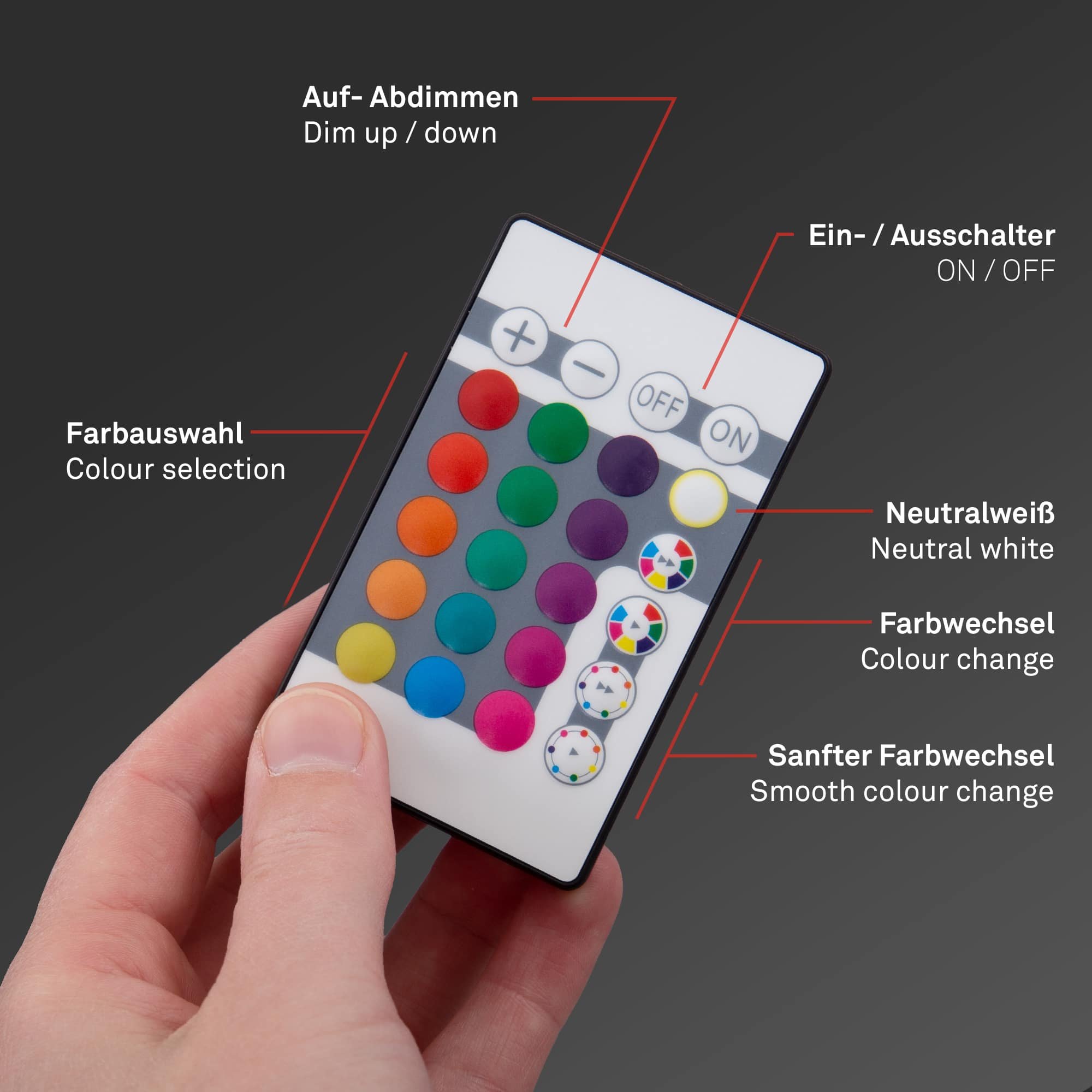 BRILO 7092-416 Slim svítidlo LED panel, pr. 29,3 cm, 1850 lm, 15 W, bílé - BRILO (obrázek 6)