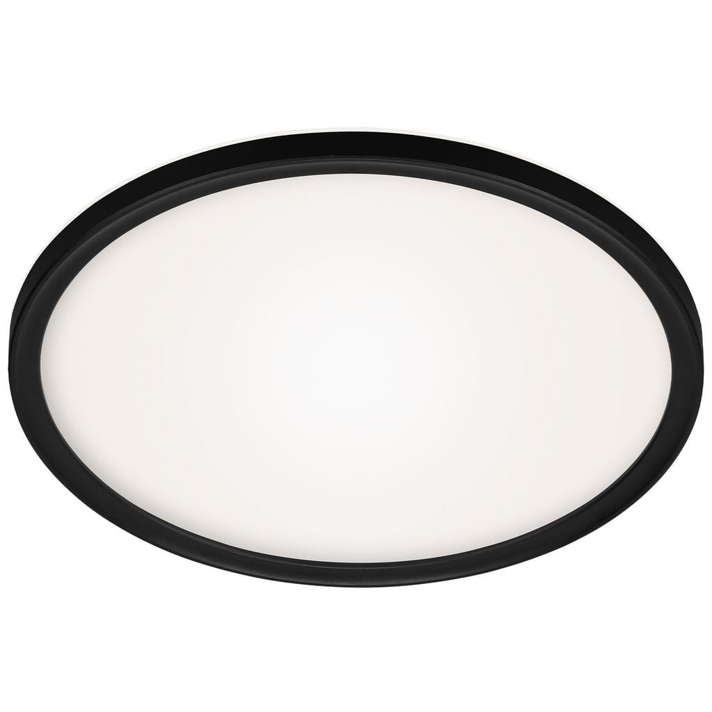 BRILO 3643-415 Stropní svítidlo do koupelny, pr. 42 cm, 22 W, 2900 lm, černá - BRILO