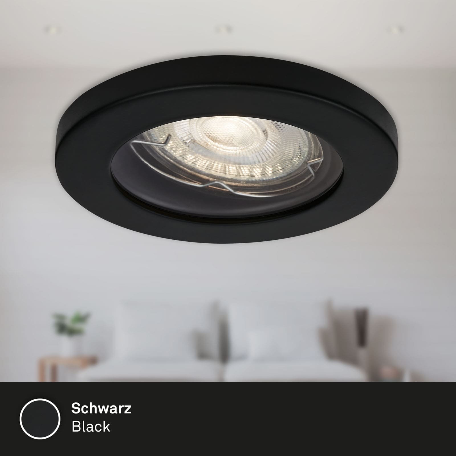 BRI 7181-035 3ks sada LED vestavné svítidlo, pr. 8,5 cm, 5 W, 400 lm, černá - BRILONER (obrázek 4)