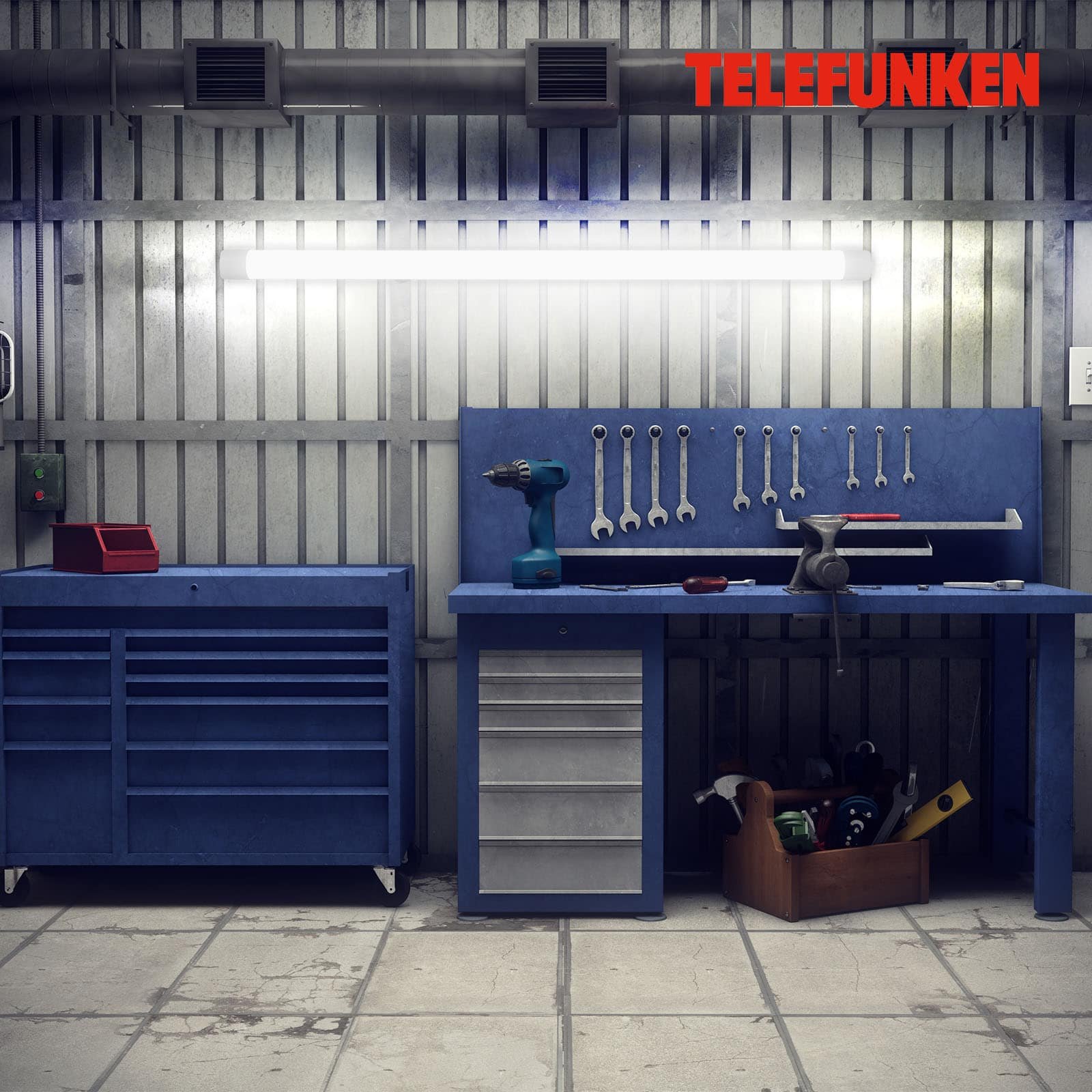TF 202606TF TELEFUNKEN CCT lineární svítidlo, 120 cm, 33 W, 3650 lm, bílé - BRILONER (obrázek 5)