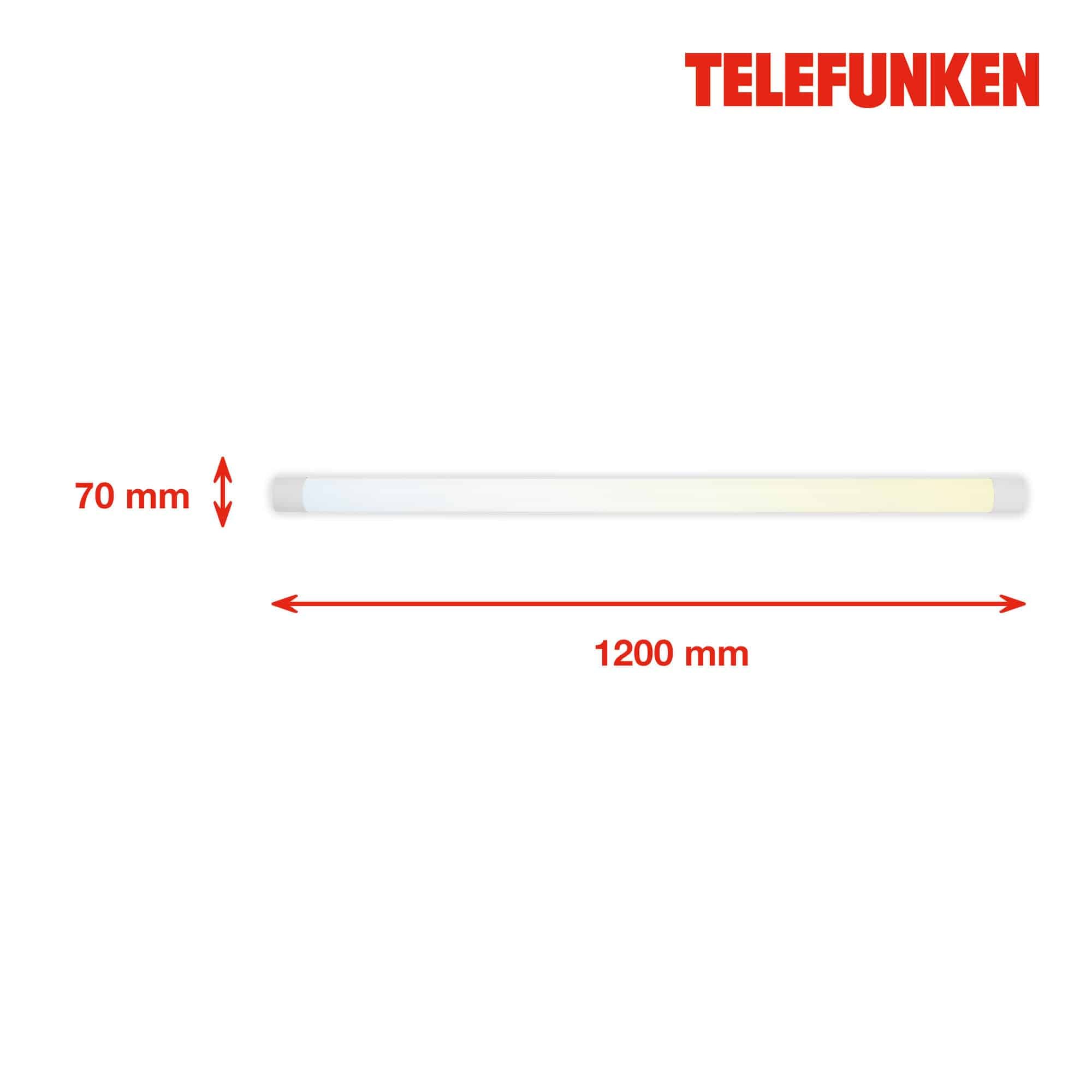 TF 202606TF TELEFUNKEN CCT lineární svítidlo, 120 cm, 33 W, 3650 lm, bílé - BRILONER (obrázek 6)