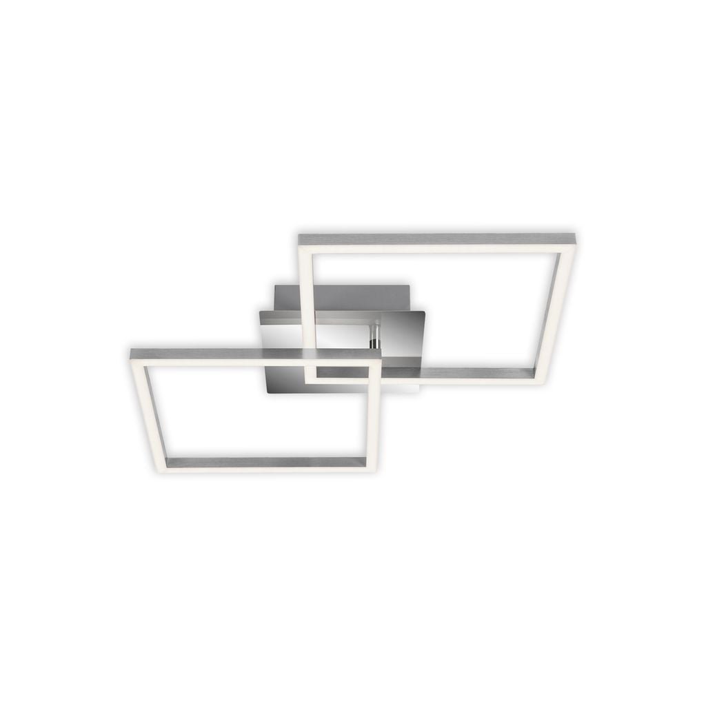 BRILO 3210-018 LED stropní svítidlo, 62 cm, 2300 LM, 22 W, hliník-chrom - BRILO