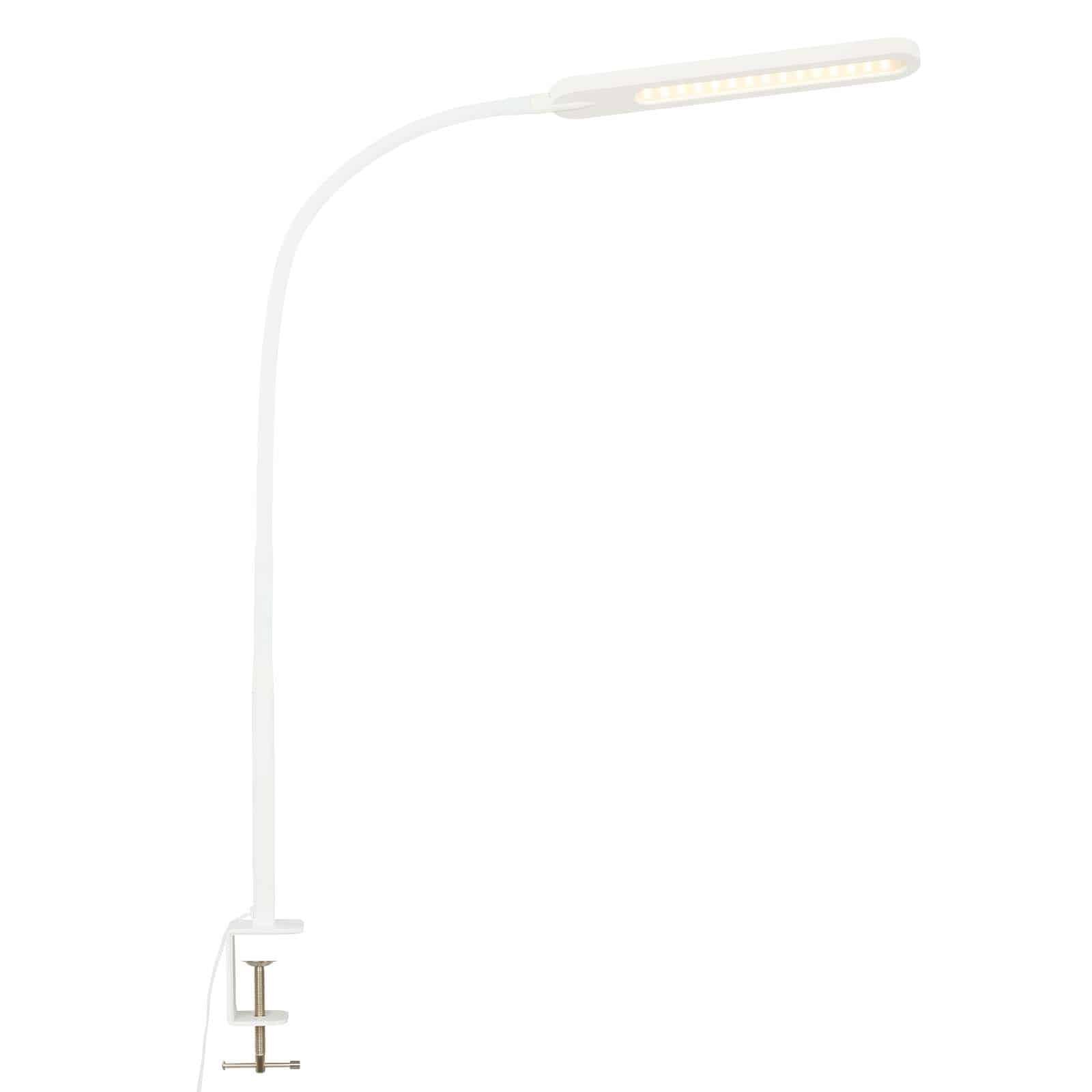 Levně BRILO 2389-016 LED CCT dotykový vypínač svítidlo se svorkou 110 cm 8W 600lm bílé - BRILO