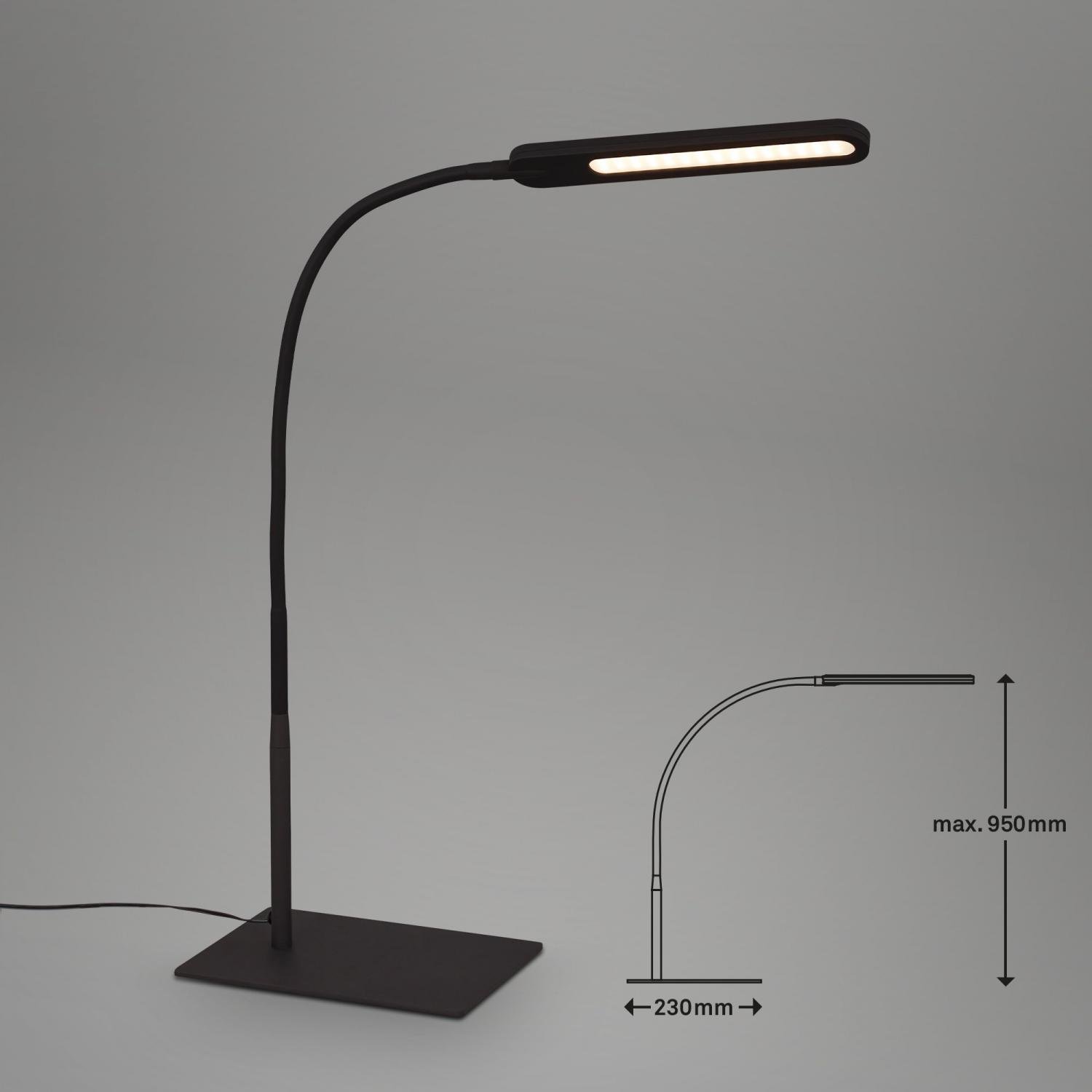 BRILO 7389-015 CCT LED stolní lampa, 23 cm, 8 W, černá - BRILO (obrázek 6)