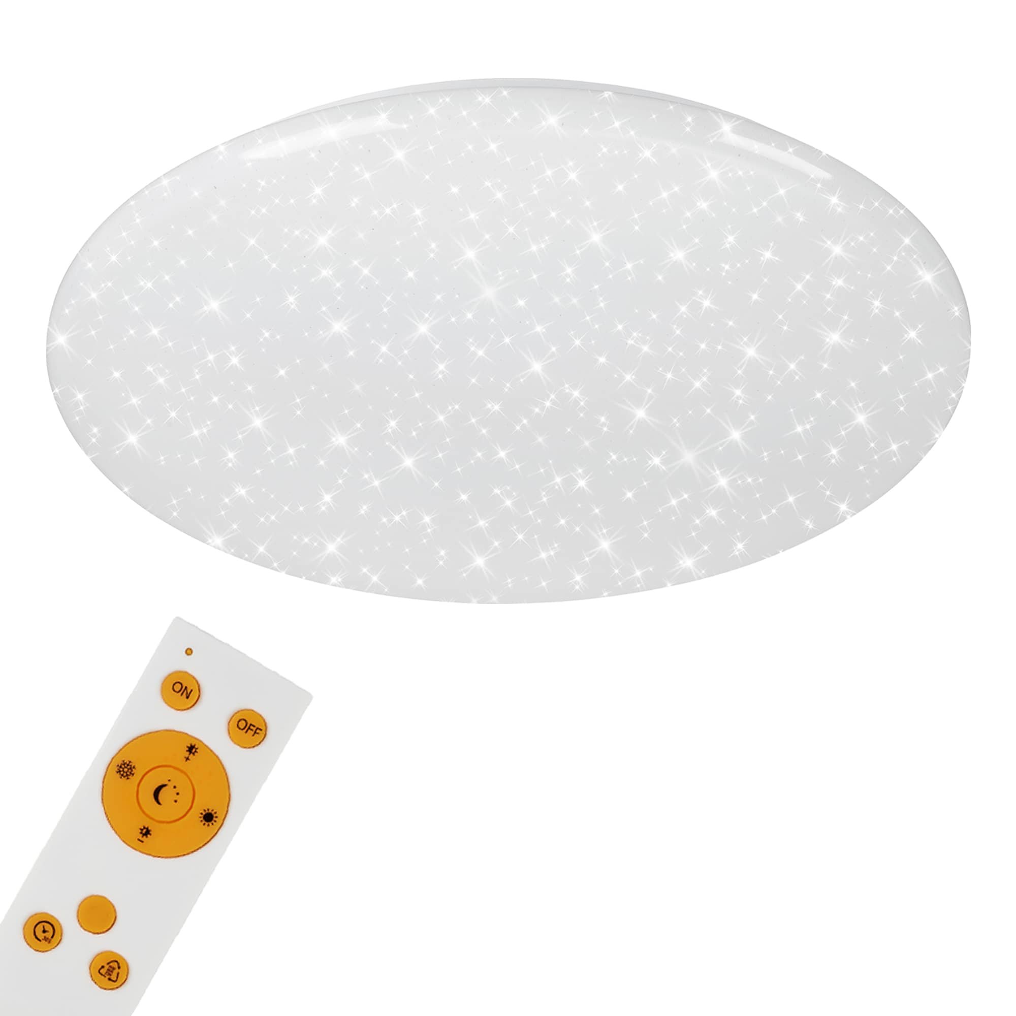 BRILO 3368-016 LED stropní svítidlo hvězdné nebe, CCT, noční světlo, dálkový ovladač, stmívatelné - BRILO