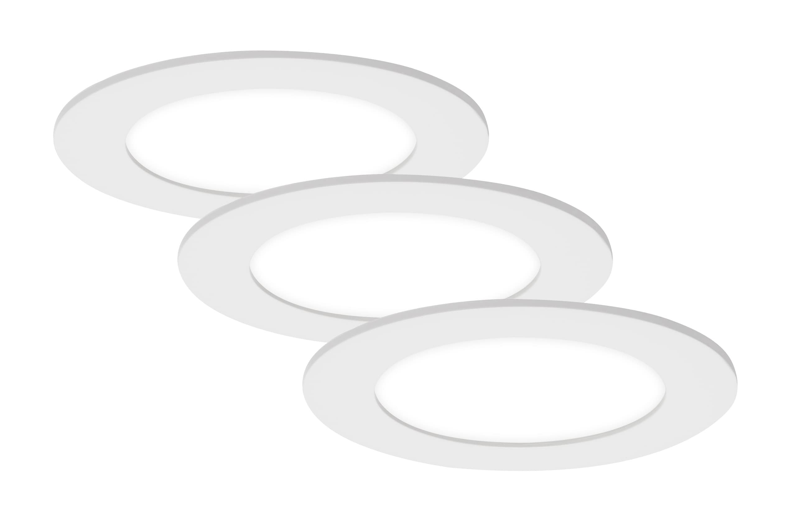 BRI 7115-436 3ks sada LED vestavné svítidlo, pr. 12 cm, 7 W, bílé - BRILONER