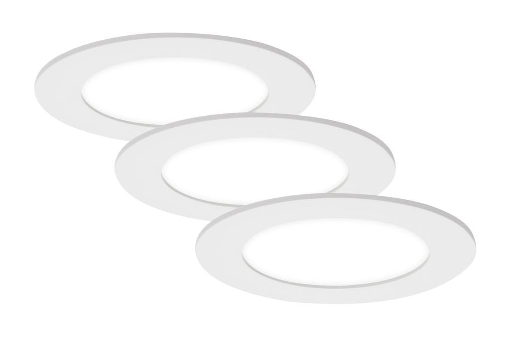 BRI 7115436 3ks sada LED vestavné svítidlo, pr. 12 cm, 7 W, bílé (starý kód: BRI 7115-436) - BRILONER