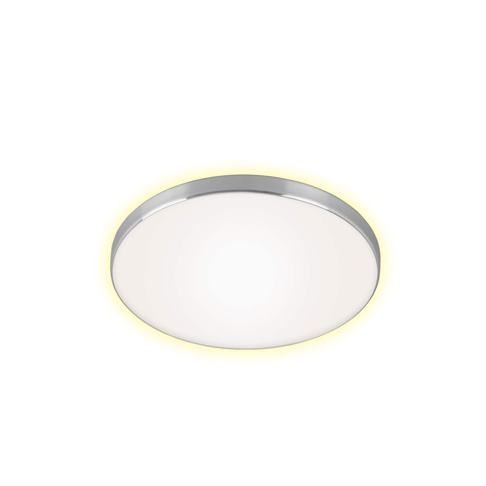 Levně BRI 3443-219 LED stropní svítidlo, pr. 35,5 cm, 18 W, hliník-bílé - BRILONER