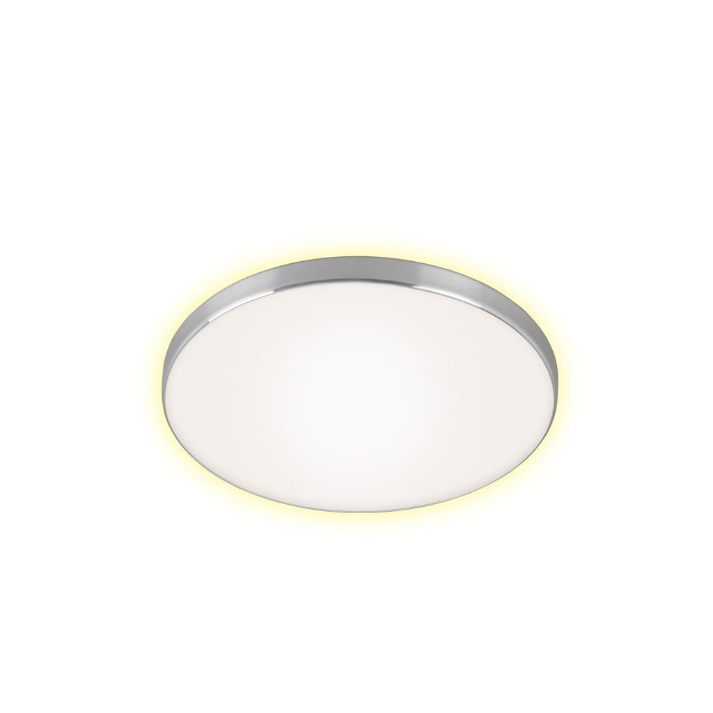 BRI 3443219 LED stropní svítidlo, pr. 35,5 cm, 18 W, hliník-bílé (starý kód: BRI 3443-219) - BRILONER