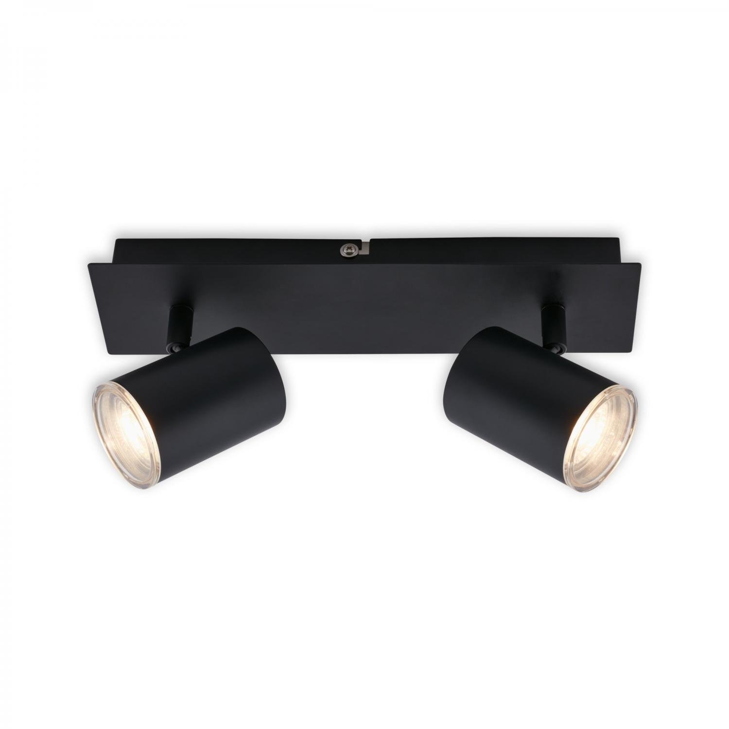 BRI 2731-025 LED bodové svítidlo 29 cm 2xGU10 max. 5W černá - BRILONER