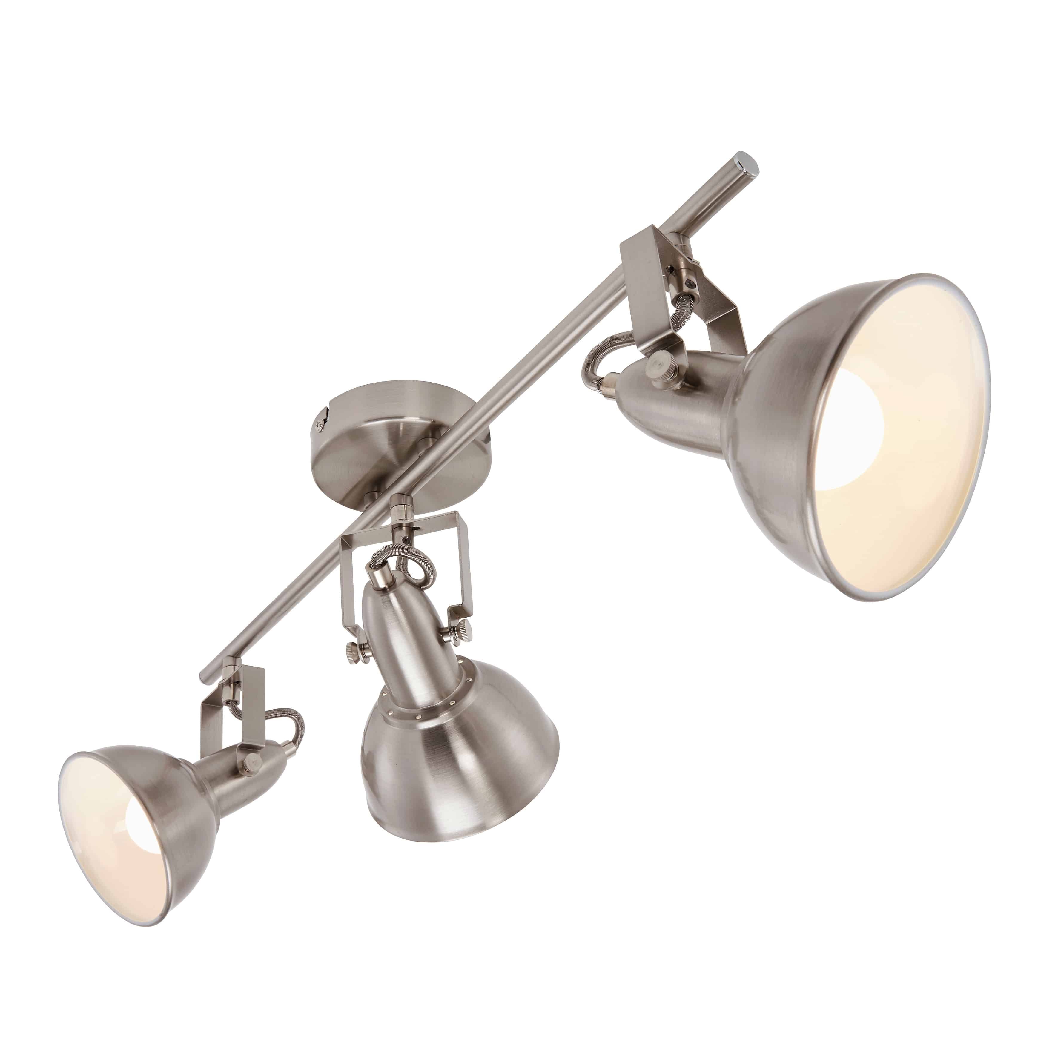 Levně BRILO 2049-032 Bodové svítidlo 55,4 cm 3xE14 40W satén-bílé - BRILO