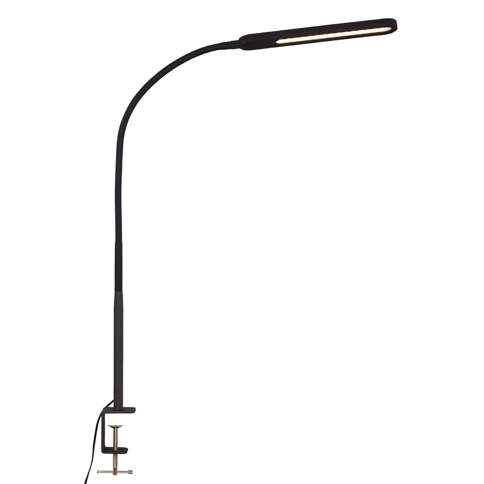 BRILO 2389-015 LED CCT dotykový vypínač svítidlo se svorkou 110 cm 8W 600lm černá - BRILO