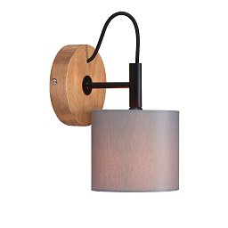 Obrázek pro produkt Nástěnné svítidlo pr. 12,5 cm 1x E14 25W šedá - BRILONER