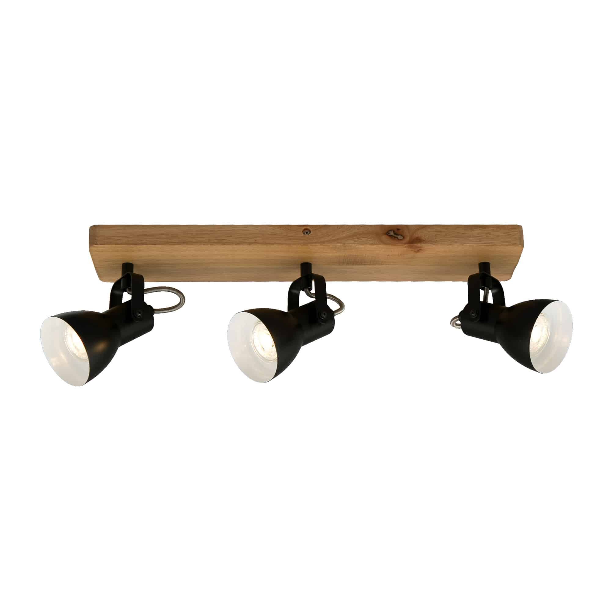 Levně BRILO 2902-035 Bodové svítidlo 48 cm 3xGU10 35W černá - BRILO